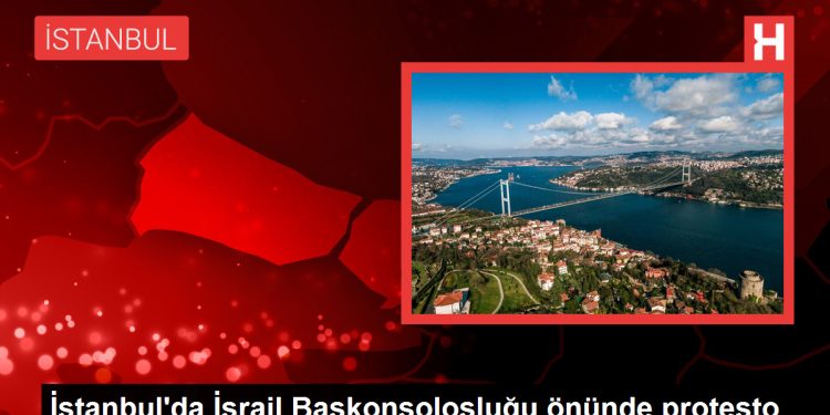 İstanbul’da İsrail Başkonsolosluğu Önünde Protesto
